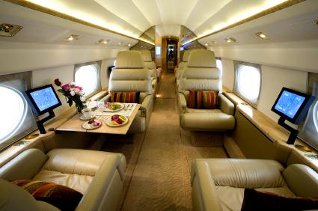 Private Jet Interior