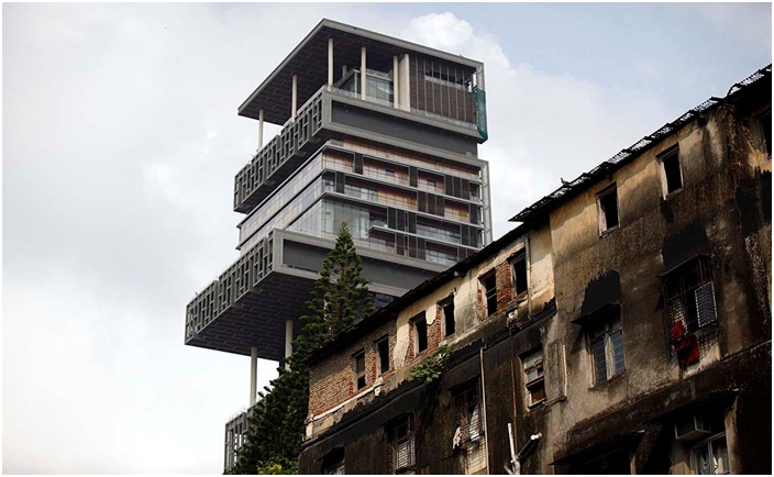 Mumbai House From The Neighborhood - World's Most Expensive House