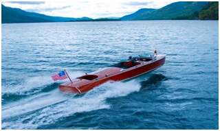 Hacker Speedboat Red Open Water
