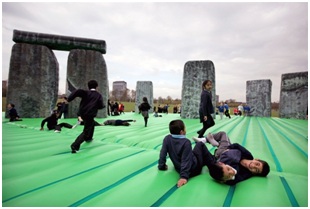 An Inflatable Stonehenge at the 2012 Olympic Games