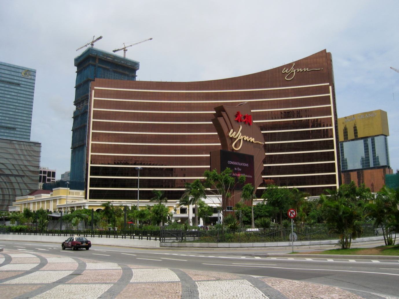 Outside the Wynn Casino in Macau