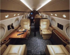 The G650 cabin has room to stretch out in comfort