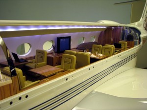 Sample mockup of the 47ft G650 cabin