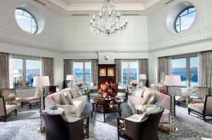 Mandarin Oriental Parlor With Soaring Ceiling
