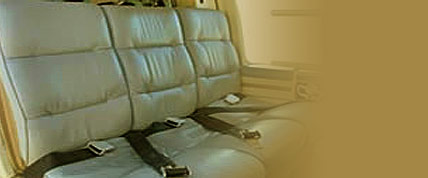 Interior of the Bell Jet Ranger Charter Helicopter