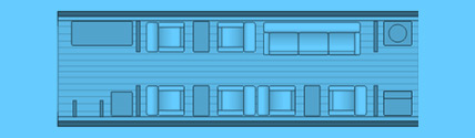 Layout of a Challenger 601 Private Jet
