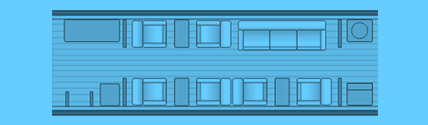 Layout of a Challenger 604 Private Jet