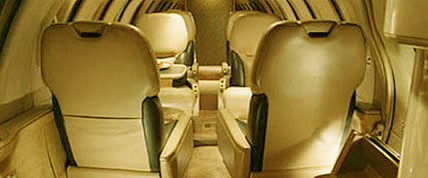 Interior of the Citation Bravo Private Jet