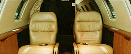 Interior of the Citation CJ1 Private Jet