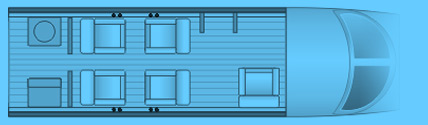 Layout of a Citation CJ1 Private Jet