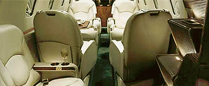 Interior of the Citation Excel/XLS Private Jet