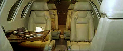 Interior of the Citation V/Ultra Private Jet