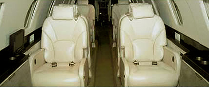 Interior of the Citation X Private Jet