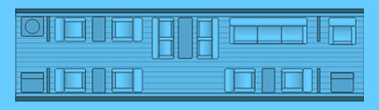 Layout of a Embraer Legacy Private Jet