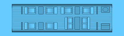 Layout of a Falcon 2000 Private Jet