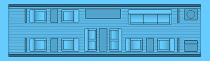 Layout of a Falcon 900 Private Jet