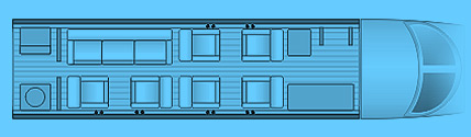 Layout of a Gulfstream G200 Private Jet