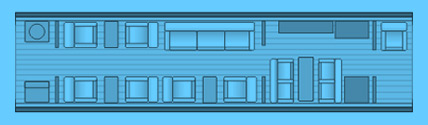 Layout of a Gulfstream 500/G-550 Private Jet