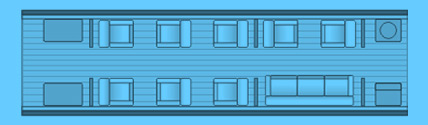 Layout of a Gulfstream II/G-II Private Jet
