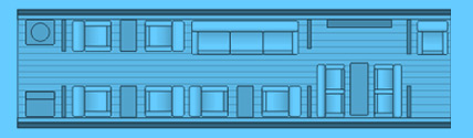 Layout of a Gulfstream IV/G-IV/G-400/G-450 Private Jet