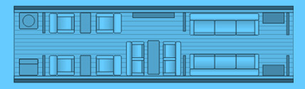 Layout of a Gulfstream V/G-V Private Jet