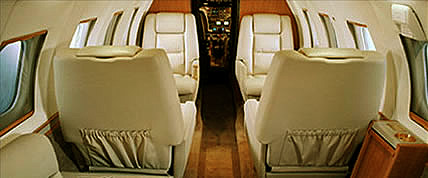 Interior of the Hawker 800/800XP/850XP Private Jet