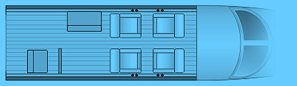 Layout of a King Air 90 Private Jet
