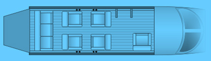 Layout of a Learjet 31A Private Jet