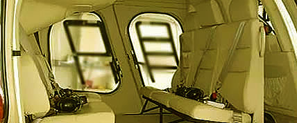 Interior of the MD 902 Charter Helicopter